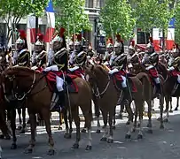 Escuadrón de Gendarmes de Caballería de los Dragones la Guardia Republicana.