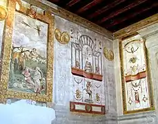 Frescos de la Villa Badoer, de un tal Giallo Fiorentino (identificable quizá con Pier Francesco Foschi), ca. 1563.