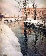 Frits Thaulow (Río en invierno).