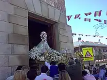 Salida de la Virgen de Valverde el 3 de mayo para su retorno a la ermita