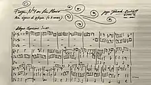 Fugue No.1 (Manuscript by composer)
