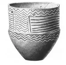 Típica cerámica cordada