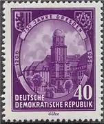 Estampilla del 750 aniversario de Dresde
