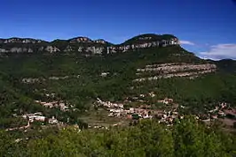 Vista de la localidad desde el castillo