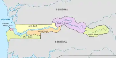 Áreas de Gobierno Local de Gambia