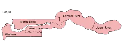 Divisiones de Gambia