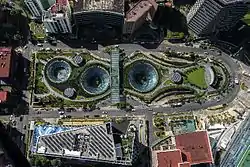 Plaza Garden, vista aérea.