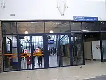 Entrée de la gare, dans le passage de l'Horloge.