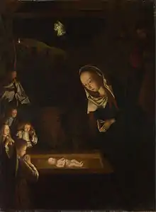 Navidad de noche, de Geertgen tot Sint Jans (Gerardo de San Juan) (ca. 1490)