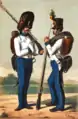 Granadero y soldado 1836-1848.