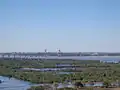 El puente General Belgrano visto desde los silos de Barranqueras.