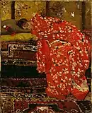 George Hendrik Breitner (1893/95): Chica con kimono rojo - Geisha Kwak, colección privada.