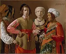 La buenaventura, 1633-1639, óleo sobre lienzo, 102 × 123 cm, Museo Metropolitano de Arte, Nueva York.