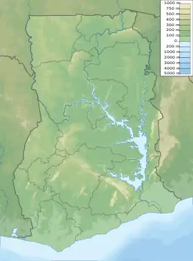 Laguna Keta ubicada en Ghana