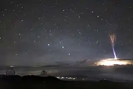 Chorros azules en la cima del Mauna Kea, Hawaii.