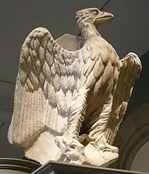 La linterna, en forma de Águila de San Juan