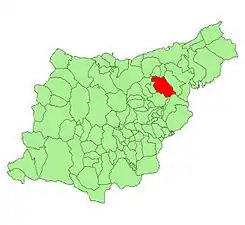 Localización del municipio en la provincia