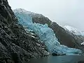 Seracs en el glaciar Piloto en la cordillera Darwin, Tierra del Fuego.