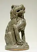 León sedente, en celadón, siglos XI-XII, dinastía Song.