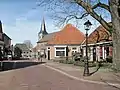 Gramsbergen, iglesia protestante en la calle