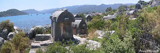 Antiguas tumbas licias en Simena