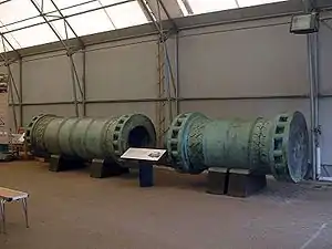 Dismantled Dardanelles Gun in 2007 at Fort Nelson