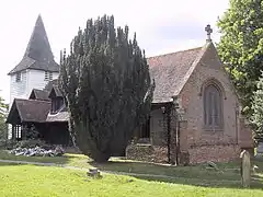 Iglesia de Greensted (Essex),vista sureste