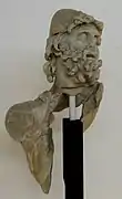 Reconstrucción de la figura de Ulises del «grupo Polifemo».