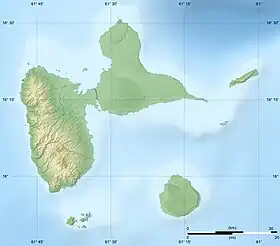 Isla de [la] Basse-Terre ubicada en Guadalupe
