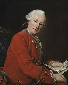 Retrato del poeta Charles-Pierre Colardeau, de Guillaume Voiriot, 1771.