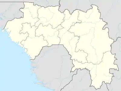 Kansangui ubicada en Guinea