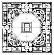 Proyecto de guinguette Faubourg Poissonnière (planta)