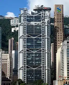 Edificio sede de HSBC en Hong Kong, de Norman Foster (1979–1985)