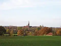 Iglesia de San Judas en Hampstead vista desde The Heath.