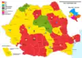 Afiliación política de los presidentes y alcaldes de los consejos de condado