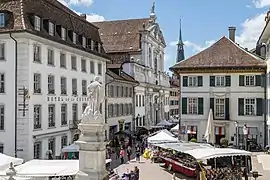 iglesia jesuita de Solothurn (1680-1689), según planos del jesuita Heinrich Mayer