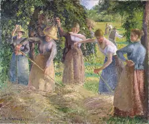 Camille Pissarro, Recogida de heno en Éragny