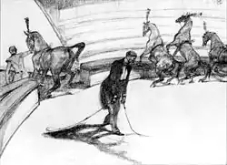 At the Circus: Free Horses, de Toulouse-Lautrec (1899)
