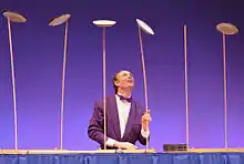 Plate spinning performer