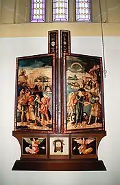 El llamado "retablo" o "altar Herrenberger", de Jerg Ratgeb (1518-1521).