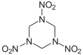 estructura del hexógeno (RDX)