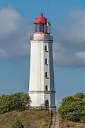 El faro de Hiddensee, la principal estructura de la isla.