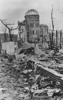 La Cúpula Genbaku después del Bombardeo.