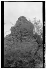 Una de la ruinas más prominentes de la misión (1940)