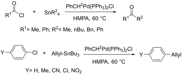 Primeras reacciones de organotin reactivos