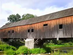 Puente de madera histórico de Wunschdorf