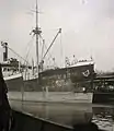 SS 'Margarethe Cords' descargando madera importada en el muelle de P&K, 1929