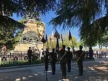 Elogio de los capitanes Daoíz y Velarde en el Alcázar de Segovia el 2 de mayo de 2019