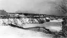 Puente colapsado (vista desde el lado estadounidense)