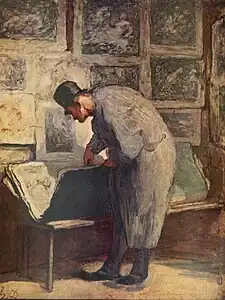 El amante de las estampas, c. 1857-1860.